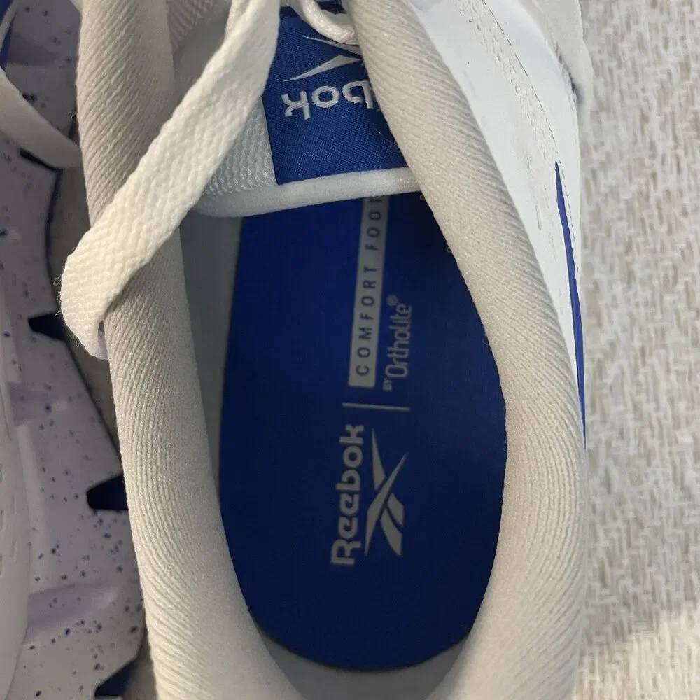 Reebok Mens Size 11 Zig Dynamica 2 CL White Blue Athletic Training Shoes NWT